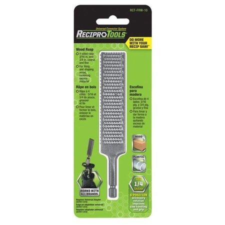 RECIPRO TOOLS Recipro Tools RCT-FRW-10 Flat Wood Rasp File for Reciprocating Saws 2195980